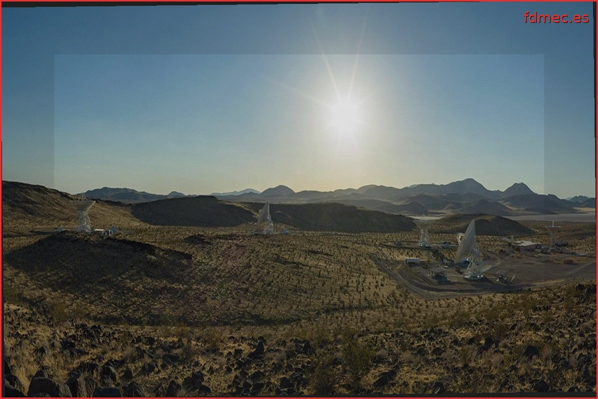 Panorama del Complejo Goldstone del DSN con sus Antenas de 34 Metros